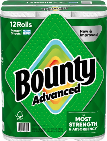 Bounty Advanced Paper Towels 2 Ply 103 Sheets 12 count